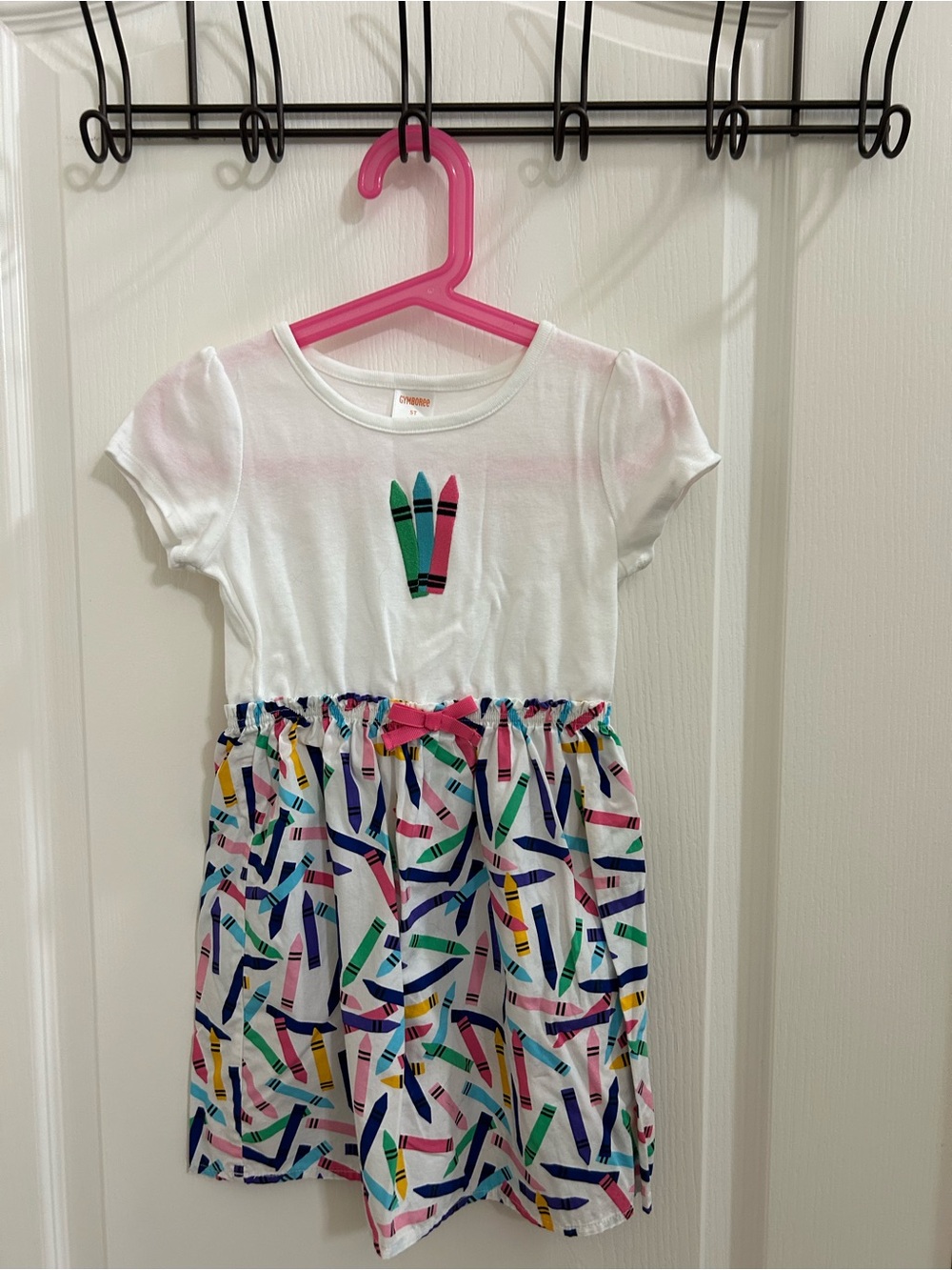 Gymboree Back to School Outfit Set - Dress, Socks, & Bows - Size 5T - EUC